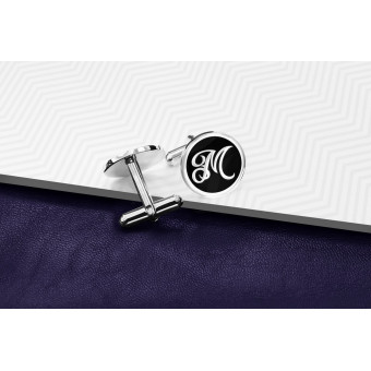 Personalized cufflinks - Your initials and Color